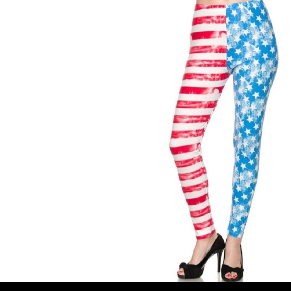 Patriotic Leggings - 1 day sale!! July 3! - Picture 2 of 4